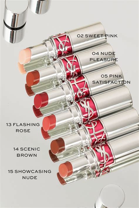 ysl lipstick popular colors|ysl lip gloss chart.